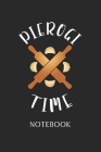 Pierogi Time Notebook: - Daily Diary - Polish Cuisine - 6 X 9 Inch A5 - Poland Food Doodle Book - 120 Graph Grid Ruled Pages - Gridded Paper Cover Image