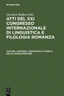 Sezione 1, Grammatica storica delle lingue romanze Cover Image