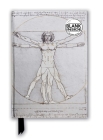 Leonardo da Vinci: Vitruvian Man (Foiled Blank Journal) (Flame Tree Blank Notebooks) Cover Image