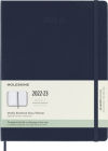 Moleskine 2023 Weekly Notebook Planner, 18M, Extra Large, Sapphire Blue, Hard Cover (7.5 x 10) By Moleskine Cover Image