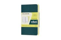 Moleskine Volant Journal, XS, Ruled, Pine Green/Lemon Yellow (2.5 x 4.25) Cover Image