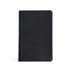CSB Large Print Personal Size Reference Bible, Black Genuine Leather Cover Image