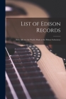 List of Edison Records [microform]: Echo All Over the World, Made at the Edison Laboratory By Anonymous Cover Image