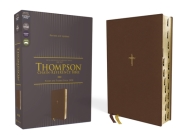 Nasb, Thompson Chain-Reference Bible, Leathersoft, Brown, 1995 Text, Red Letter, Thumb Indexed, Comfort Print Cover Image