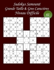 Sudokus Samouraï - Grande Taille & Gros Caractères - Niveau Difficile - N°61: 100 Puzzles - Format A4 (8,5' x 11') - Grands Caractères (22 points) pou Cover Image
