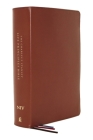 Niv, Charles F. Stanley Life Principles Bible, 2nd Edition, Genuine Leather, Brown, Thumb Indexed, Comfort Print: Holy Bible, New International Versio By Charles F. Stanley (Editor), Thomas Nelson Cover Image