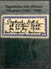 Otto Wilhelm Pfleghard (1869 - 1958): Tagebücher eines bedeutenden Architekten By Erwin Feurer Cover Image