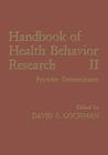 Handbook of Health Behavior Research II: Provider Determinants Cover Image