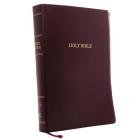 KJV, Reference Bible, Super Giant Print, Leather-Look, Burgundy, Red Letter Edition By Thomas Nelson Cover Image