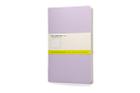Moleskine Cahier Journal (Set of 3), Large, Plain, Persian Lilac, Frangipane Yellow, Peach Blossom Pink, Soft Cover (5 x 8.25) (Cahier Journals) By Moleskine Cover Image