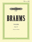 5 Waltzes from Op. 39 for Two Pianos (Arranged by the Composer) (Edition Peters) By Johannes Brahms (Composer) Cover Image