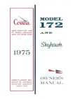 Cessna 1975 Model 172 and Skyhawk Owner's Manual By Cessna Aircraft Company Cover Image