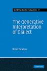 The Generative Interpretation of Dialect: A Study of Modern Greek Phonology (Cambridge Studies in Linguistics #8) Cover Image
