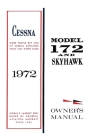 Cessna 1972 Model 172 and Skyhawk Owner's Manual Cover Image