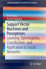 Support Vector Machines and Perceptrons: Learning, Optimization, Classification, and Application to Social Networks (Springerbriefs in Computer Science) By M. N. Murty, Rashmi Raghava Cover Image