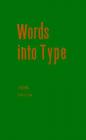 Words Into Type Cover Image