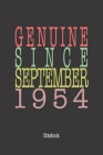 Genuine Since September 1954: Notebook Cover Image