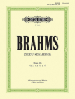 Zigeunerlieder for 4 Voices (Mixed Choir) and Piano: Op. 103, Op. 112 Nos. 3-6 (Edition Peters) By Johannes Brahms (Composer), Kurt Soldan (Composer) Cover Image