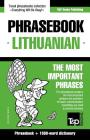 English-Lithuanian phrasebook & 1500-word dictionary By Andrey Taranov Cover Image