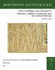 Arts Et Politique Sous Sesostris Ier: Litterature, Sculpture Et Architecture Dans Leur Contexte Historique (Monumenta Aegyptiaca #13) Cover Image