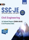 Ssc Je 2020: Civil Engineering - 12 Solved Paper (2008-19) & 10 Practice Sets Cover Image