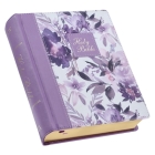 KJV Holy Bible, Note-Taking Bible, Faux Leather Hardcover - King James Version, Purple Floral Printed By Christian Art Gifts (Created by) Cover Image