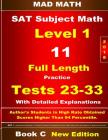 2018 SAT Subject Level 1 Book C Tests 23-33 By John Su Cover Image