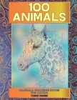 Mandala Coloring Books for Adults Thick pages - 100 Animals Cover Image
