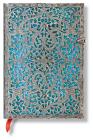 Paperblanks | Maya Blue | Silver Filigree Collection | Hardcover | Midi | Lined | Clasp Closure | 240 Pg | 120 GSM By Paperblanks (By (artist)) Cover Image