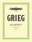 String Quartet in G Minor Op. 27: Set of Parts (Edition Peters) Cover Image