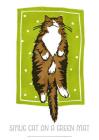 Smug Cat on a Green Mat - Jo Cox Poster Cover Image