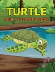 Turtle Adult Coloring Book Cover Image