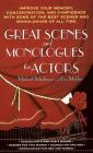 Great Scenes and Monologues for Actors By Michael Schulman Cover Image
