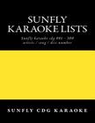 Sunfly Karaoke lists: reference numbers song/artist titles for Karaoke Cover Image