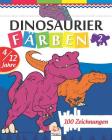Dinosaurier färben 2: Malbuch für Kinder von 4 bis 12 Jahren - 25 Zeichnungen - Band 2 By Dar Beni Mezghana (Editor), Dar Beni Mezghana Cover Image