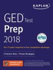 GED Test Prep 2018: 2 Practice Tests + Proven Strategies (Kaplan Test Prep) By Caren Van Slyke Cover Image