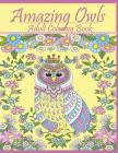 Amazing Owls: Adult Coloring Book Designs By Mainland Publisher Cover Image