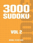 3000 Sudoku: Suduko Puzzle Book for Adults with Normal to Very Hard Puzzles - Vol 2 Cover Image