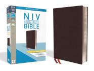 NIV, Thinline Bible, Giant Print, Bonded Leather, Burgundy, Indexed, Red Letter Edition By Zondervan Cover Image