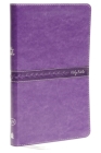 KJV, Thinline Bible, Standard Print, Imitation Leather, Purple, Indexed, Red Letter Edition By Thomas Nelson Cover Image