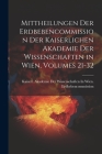 Mittheilungen Der Erdbebencommission Der Kaiserlichen Akademie Der Wissenschaften in Wien, Volumes 21-32 By Kaiserl Akademie Der Wissenschaften in (Created by) Cover Image