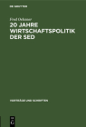 20 Jahre Wirtschaftspolitik Der sed By Fred Oelssner Cover Image