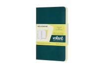 Moleskine Volant Journal, Pocket, Ruled, Pine Green/Lemon Yellow (3.5 x 5.5) By Moleskine Cover Image