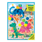 Dino Party Greeting Card Puzzle By Mudpuppy, Kathryn Selbert (Illustrator) Cover Image