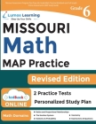 Missouri Assessment Program Test Prep: 6th Grade Math Practice Workbook and Full-length Online Assessments: MAP Study Guide By Lumos Learning Cover Image