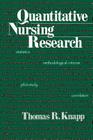 Quantitative Nursing Research By Thomas R. Knapp Cover Image