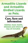 Armadillo Lizards and Armadillo Girdled Lizards as Pets. Armadillo Lizards Care, Habitat, Food, Health, Diseases and Where to Buy All Included By Elliott Lang Cover Image