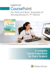 Lippincott CoursePoint for Polit: Essentials of Nursing Research (CoursePoint for BSN) Cover Image