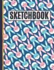 Sketchbook: Cute Pink and Blue Bunny Rabbit Sketchbook By Creative Sketch Co Cover Image