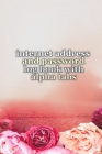 Internet address and password log book with alpha tabs By Peter Prints Cover Image